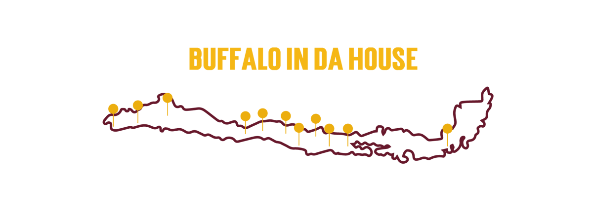Mapa locaciones de Buffalo Waffles Mapa locaciones de Buffalo Waffles